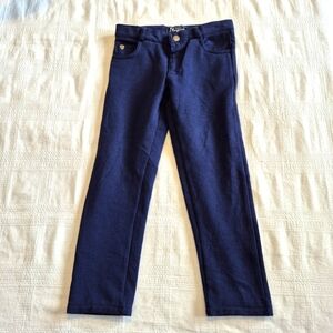 Mayoral boys size 4 navy blue pull on pants, adjustable waist, NWOT